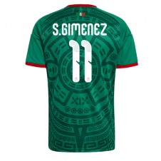 Mexico Santiago Gimenez #11 Hjemmedrakt VM 2026 Kortermet